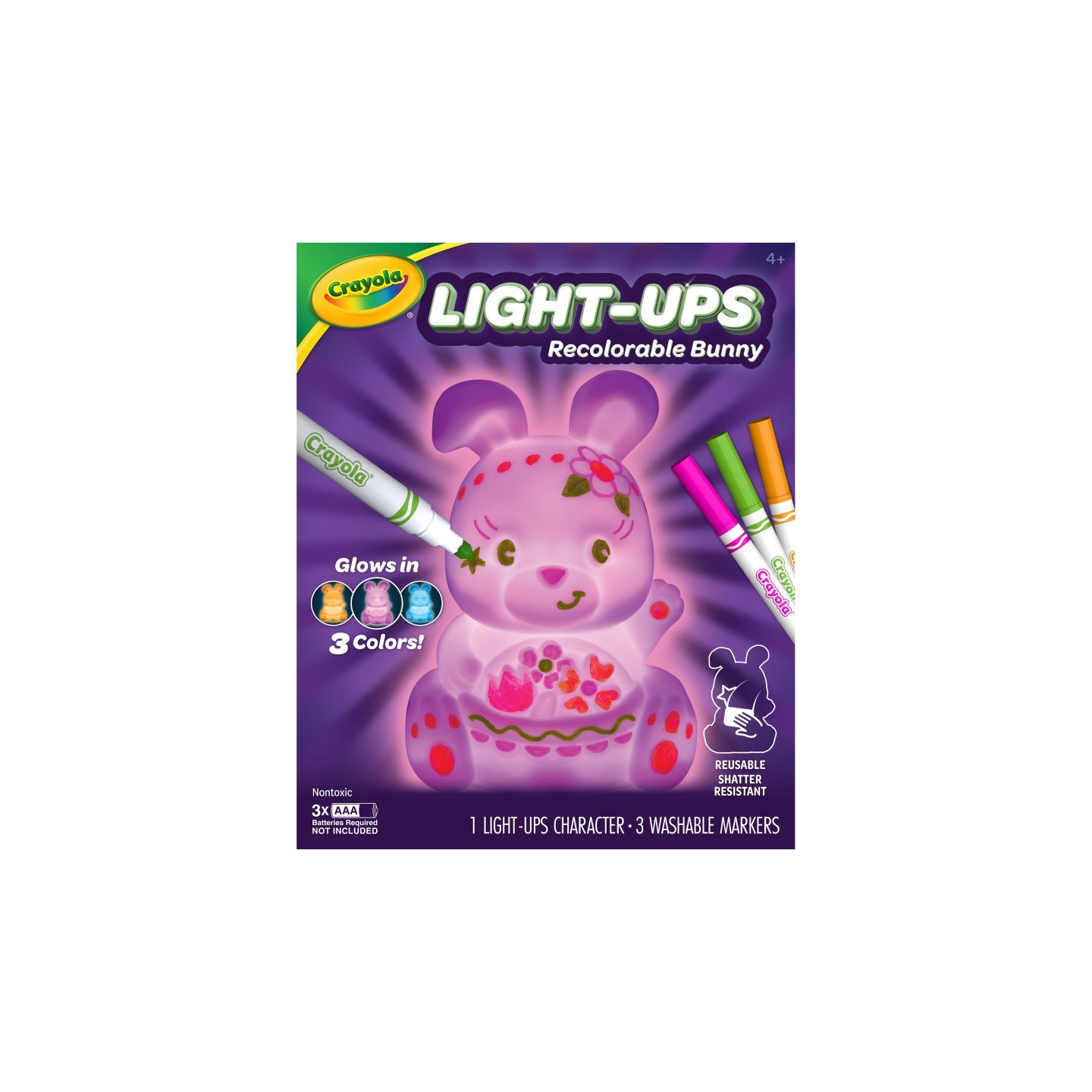Crayola® Light-Ups Recolorable Bunny with Markers