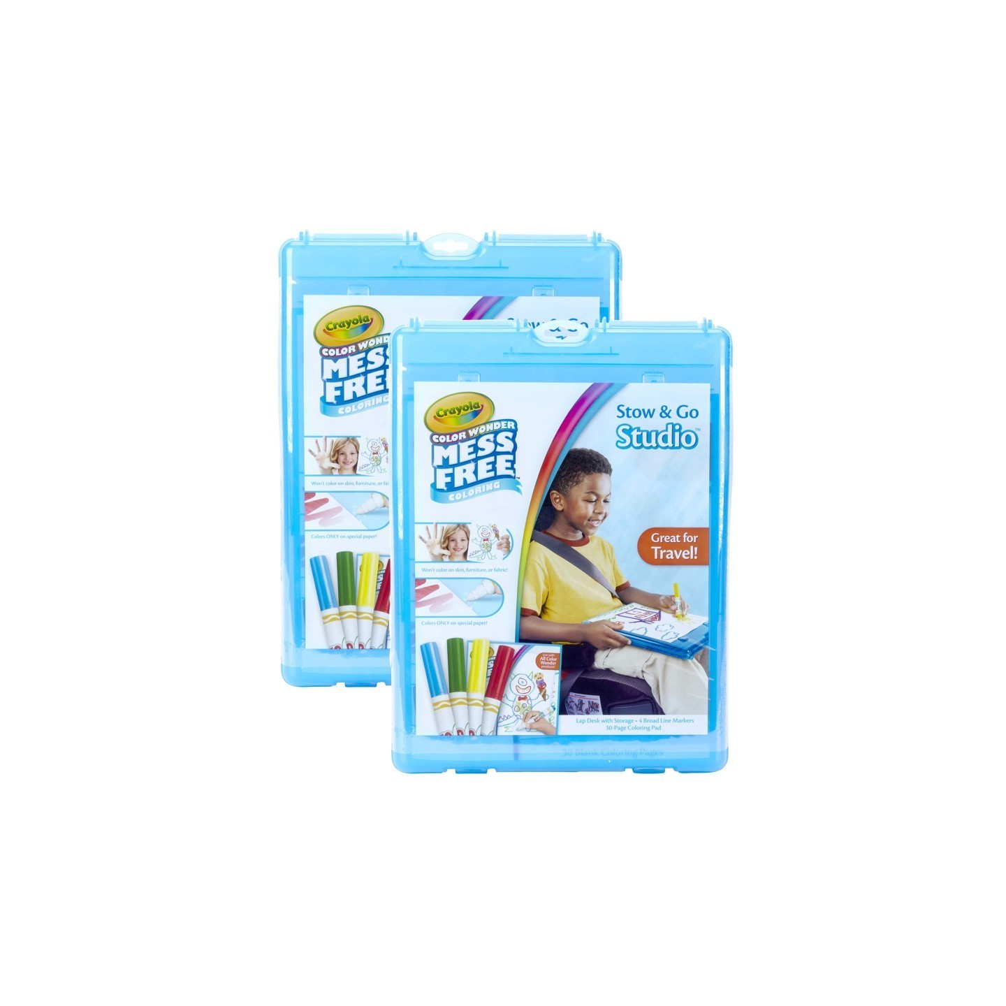 Crayola® Color Wonder Mess Free Stow & Go Studio™ Travel Kit, 2 Kits