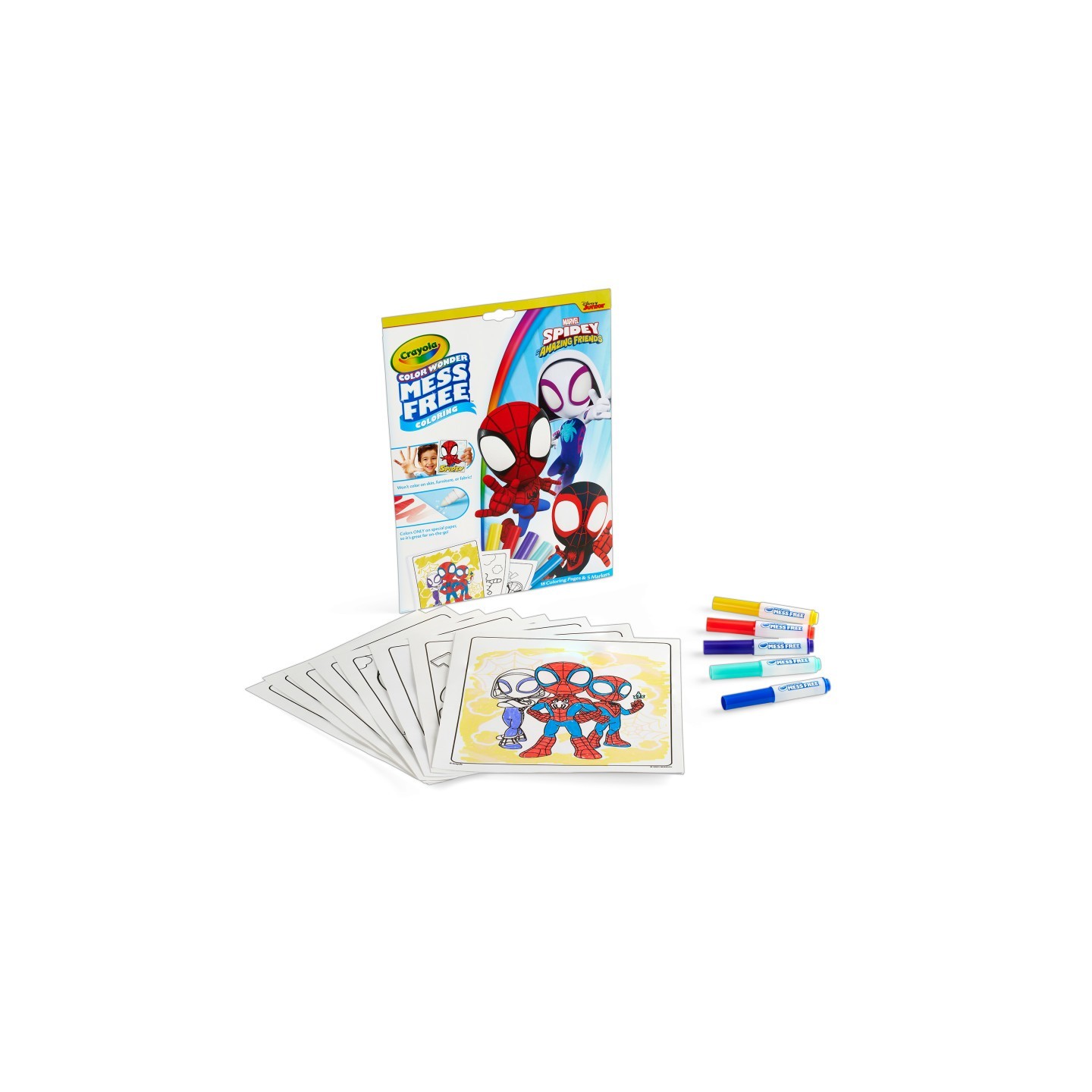 Crayola® Color Wonder® Coloring Pad & Markers, Spidey and His Amazing Friends