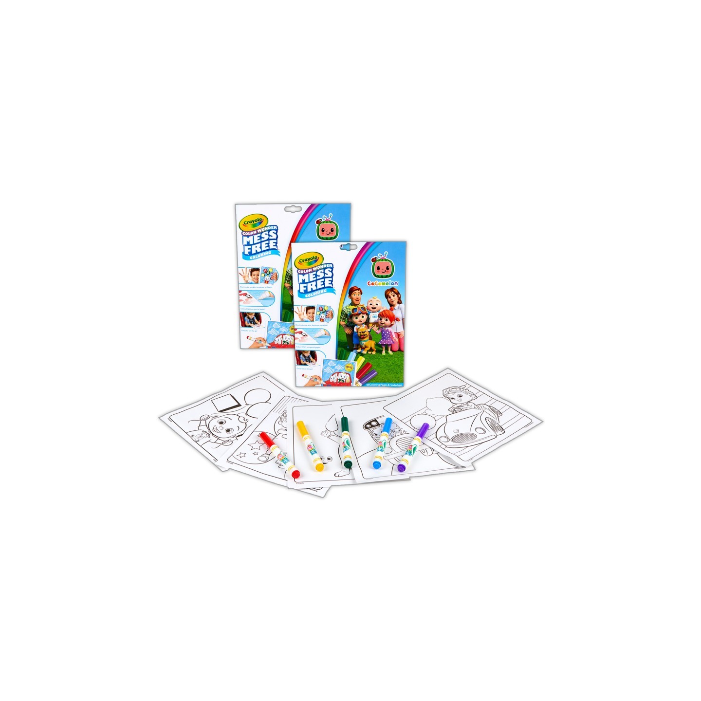 Crayola® Color Wonder® Coloring Pad & Markers, Cocomelon, 2 Sets
