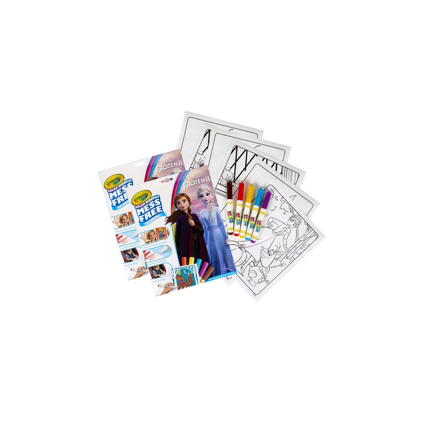 Crayola® Color Wonder Mess Free Coloring Pad & Markers, Frozen 2, 2 Sets