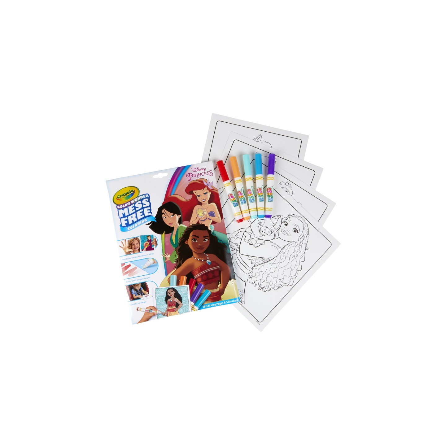 Crayola® Color Wonder Mess Free Coloring Pad & Markers, Princess