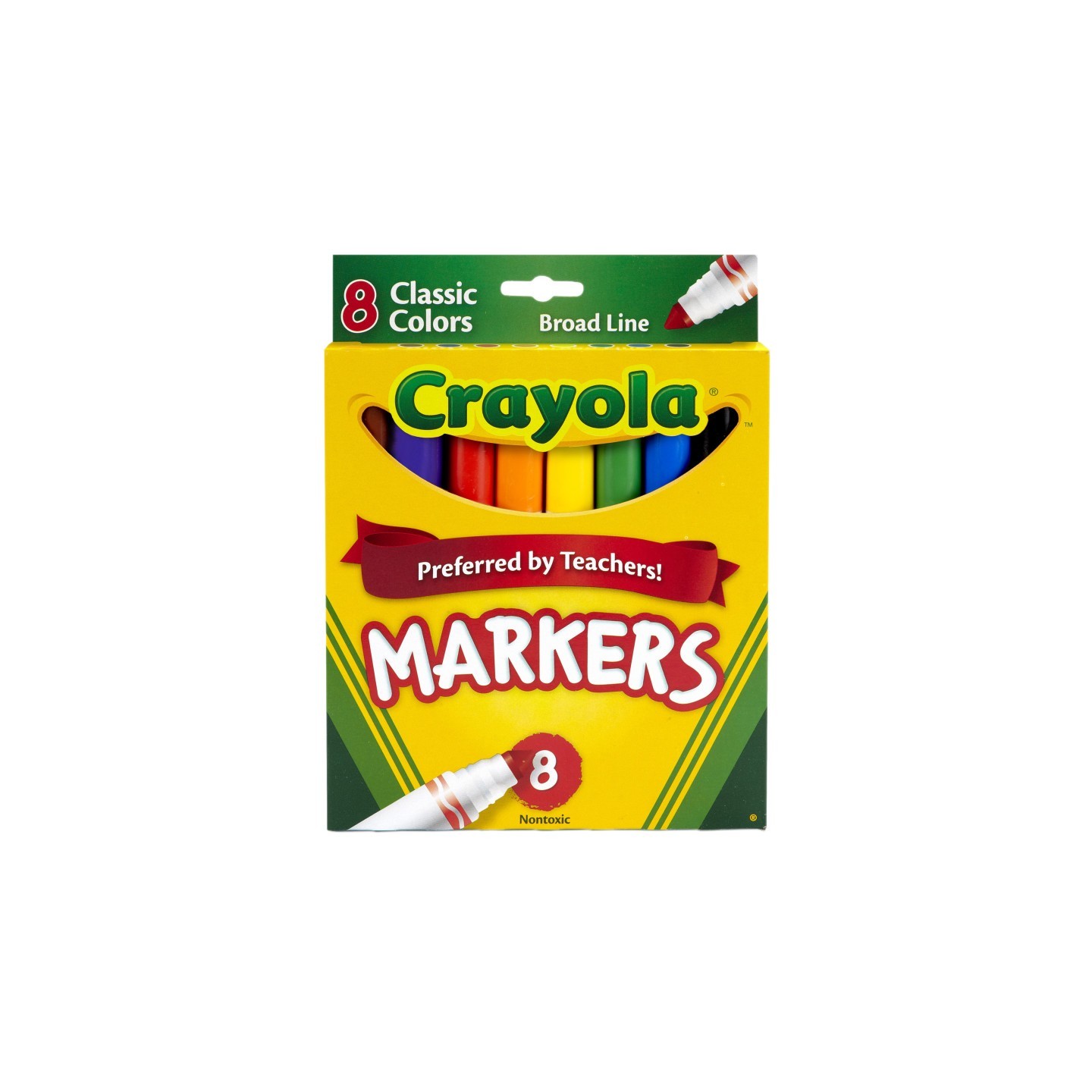 Crayola® Broad Line Markers, Classic Colors, 8 Classic Colors