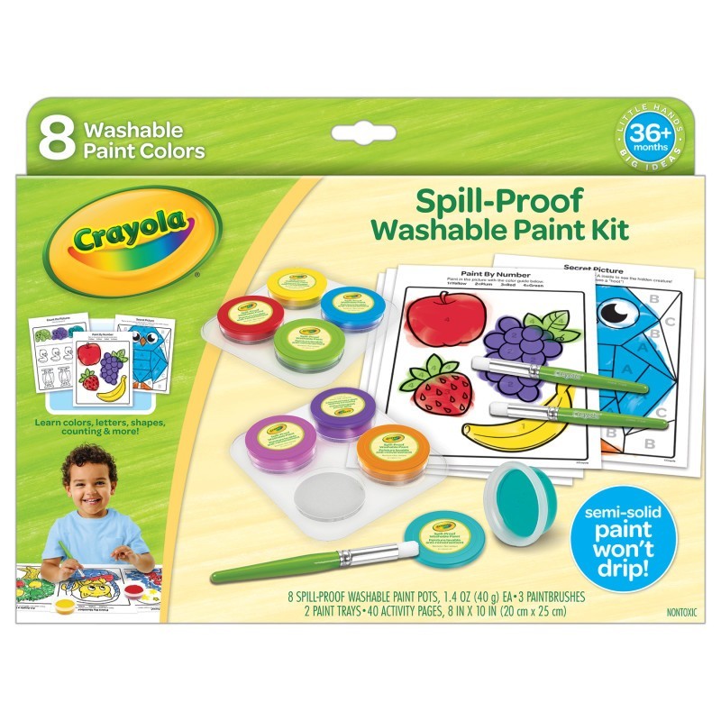 Crayola® Spill-Proof Washable Paint Kit