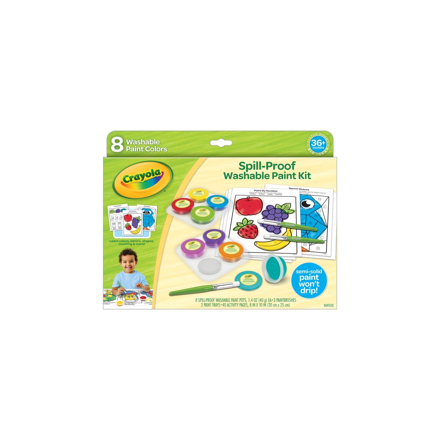 Crayola® Spill-Proof Washable Paint Kit