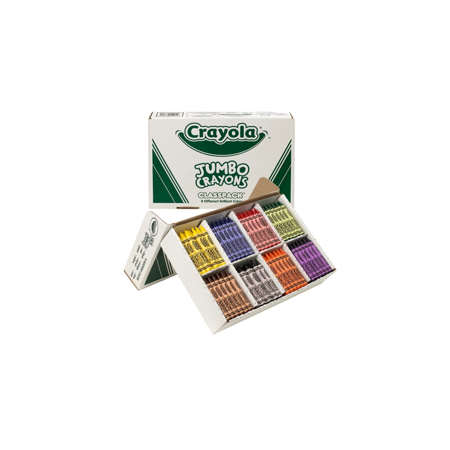Crayola® Crayon Classpack®, Jumbo Size, 8 Colors, 200 Count