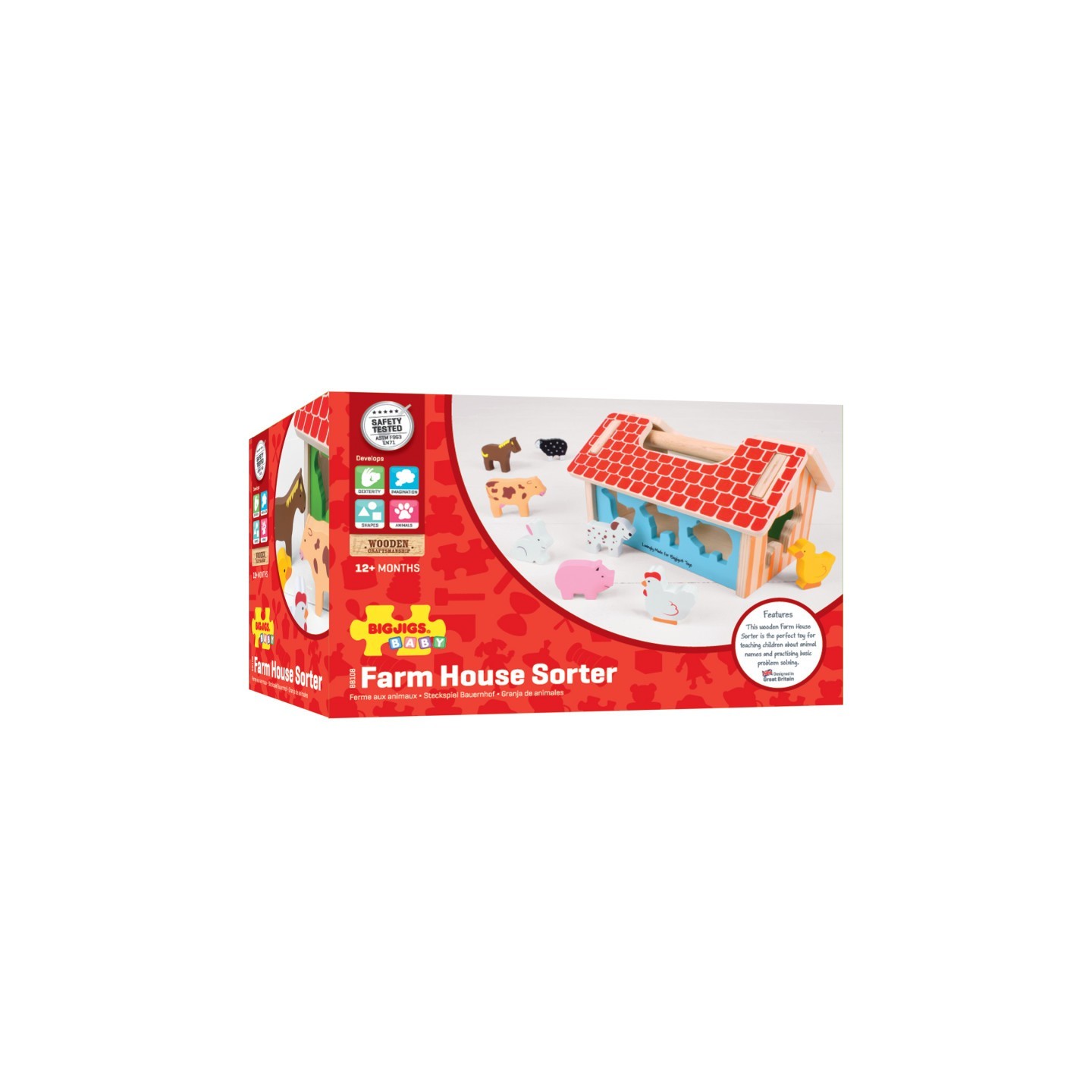 Baby Bigjigs Farm House Sorter