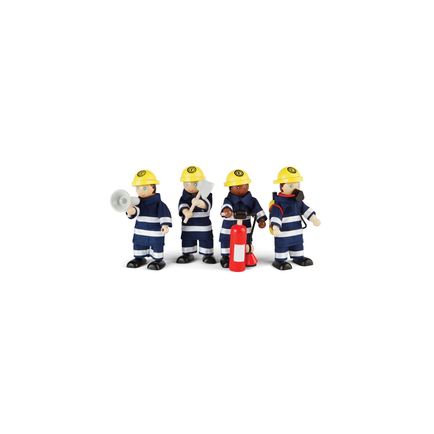 Bigjigs® Toys Firefighters Figurines, Set of 4
