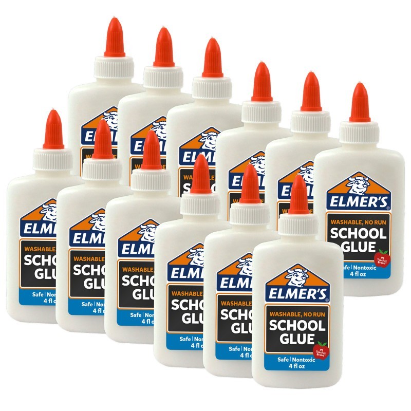 Elmer's® Washable School Glue, 4 oz. Bottle, Pack of 12