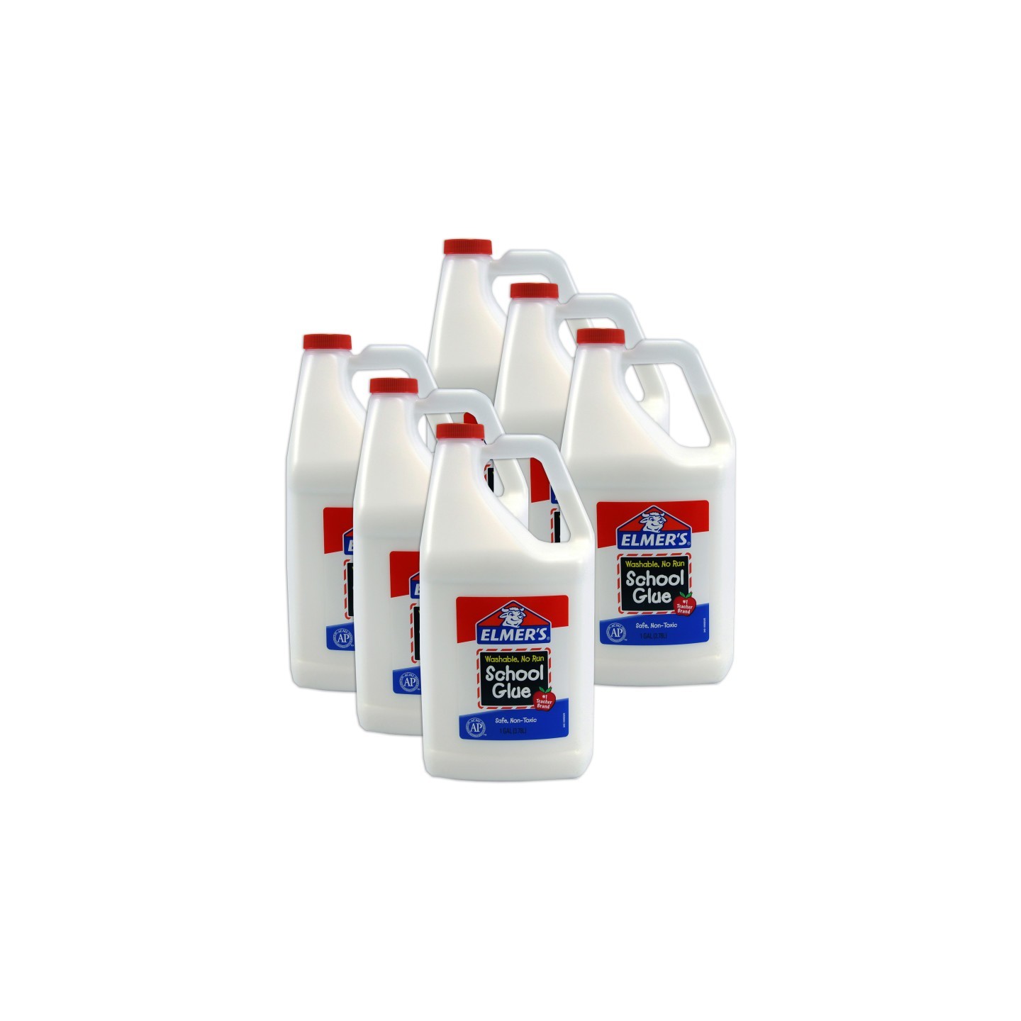 Elmer's® Washable School Glue, Gallon, Pack of 6