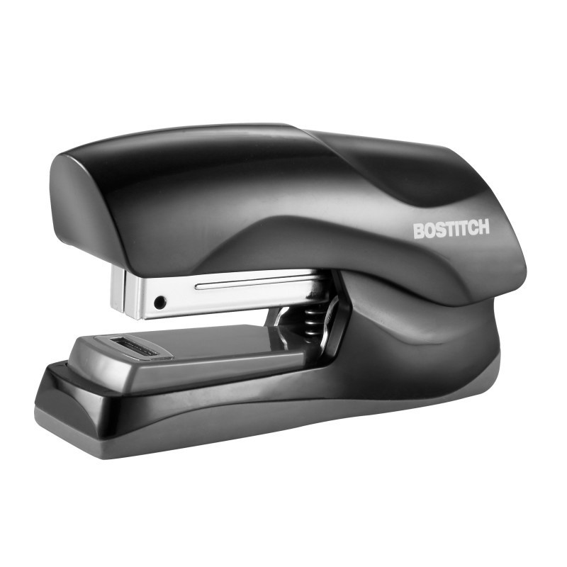 Bostitch Flat Clinch Stapler, 40 Sheets, Black