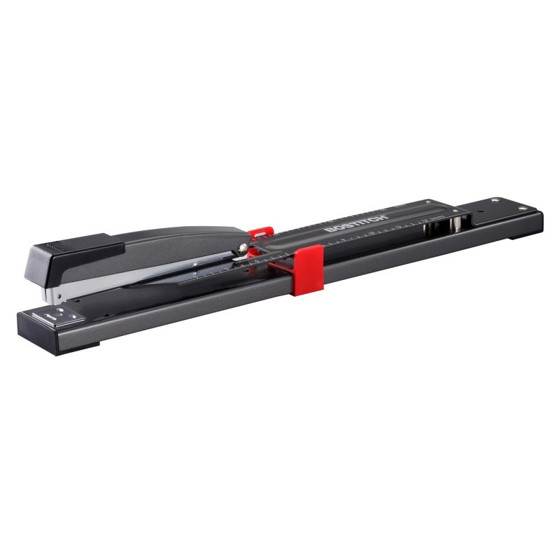 Bostitch Long Reach® Stapler, 20 Sheets, Black