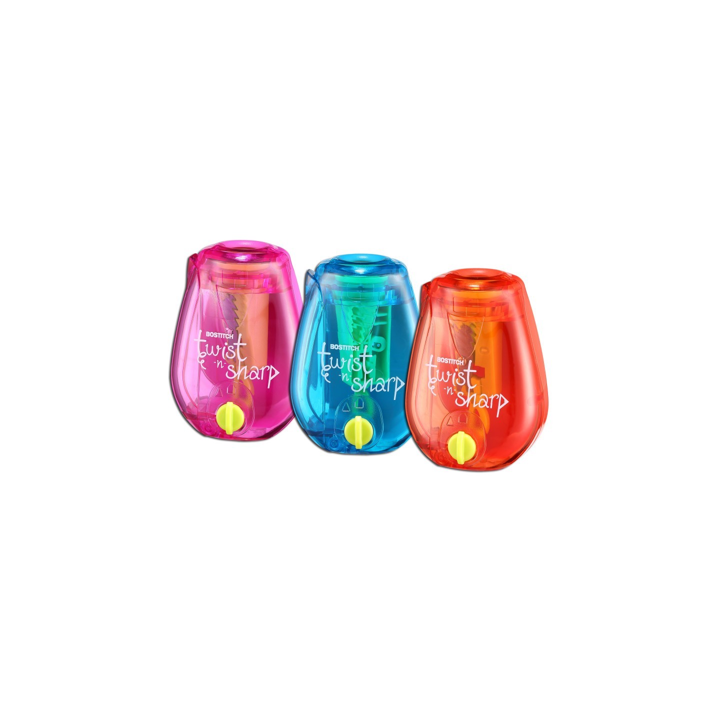 Bostitch Twist-n-Sharp™ Kids Pencil Sharpener, Assorted Colors