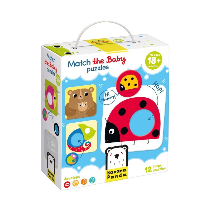 Banana Panda Match The Baby Puzzles, 12 Puzzles, 18+ Months