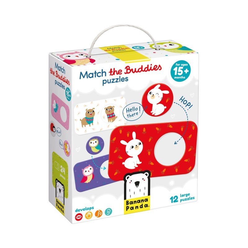 Banana Panda Match The Buddies Puzzles, 12 Puzzles, 15+ Months