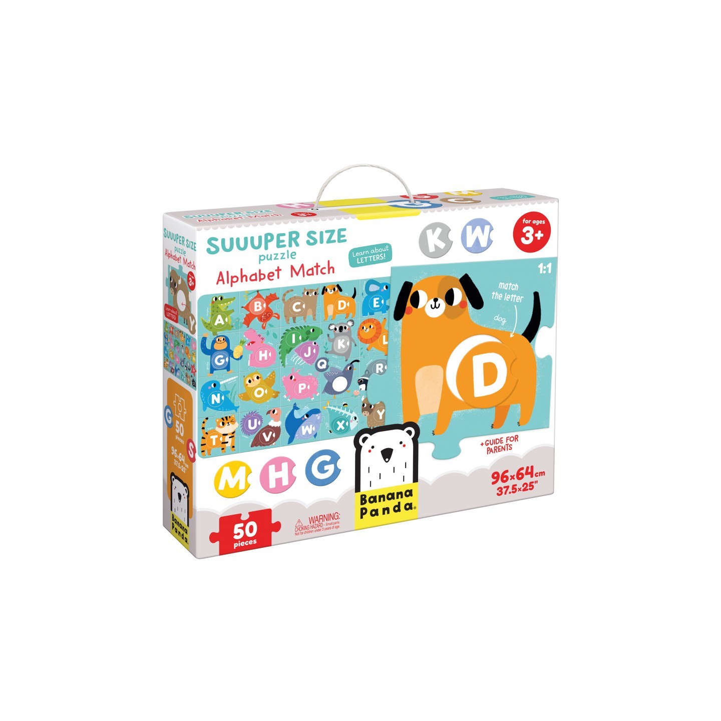 Banana Panda Suuuper Size Puzzle, Alphabet Match, Age 3+