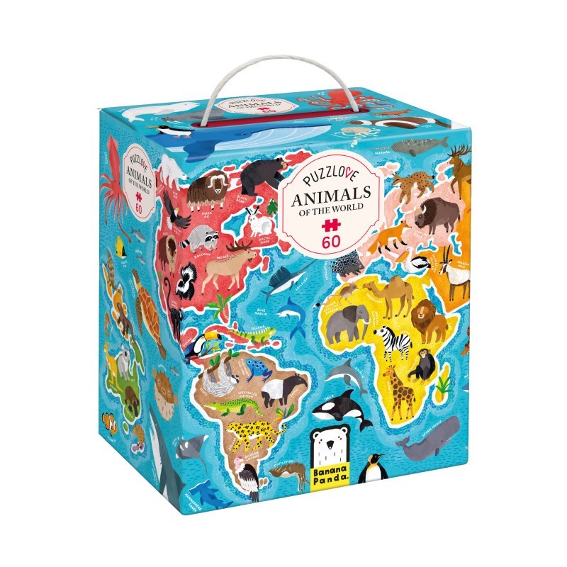 Banana Panda Puzzlove, Animals of The World, Ages 4+
