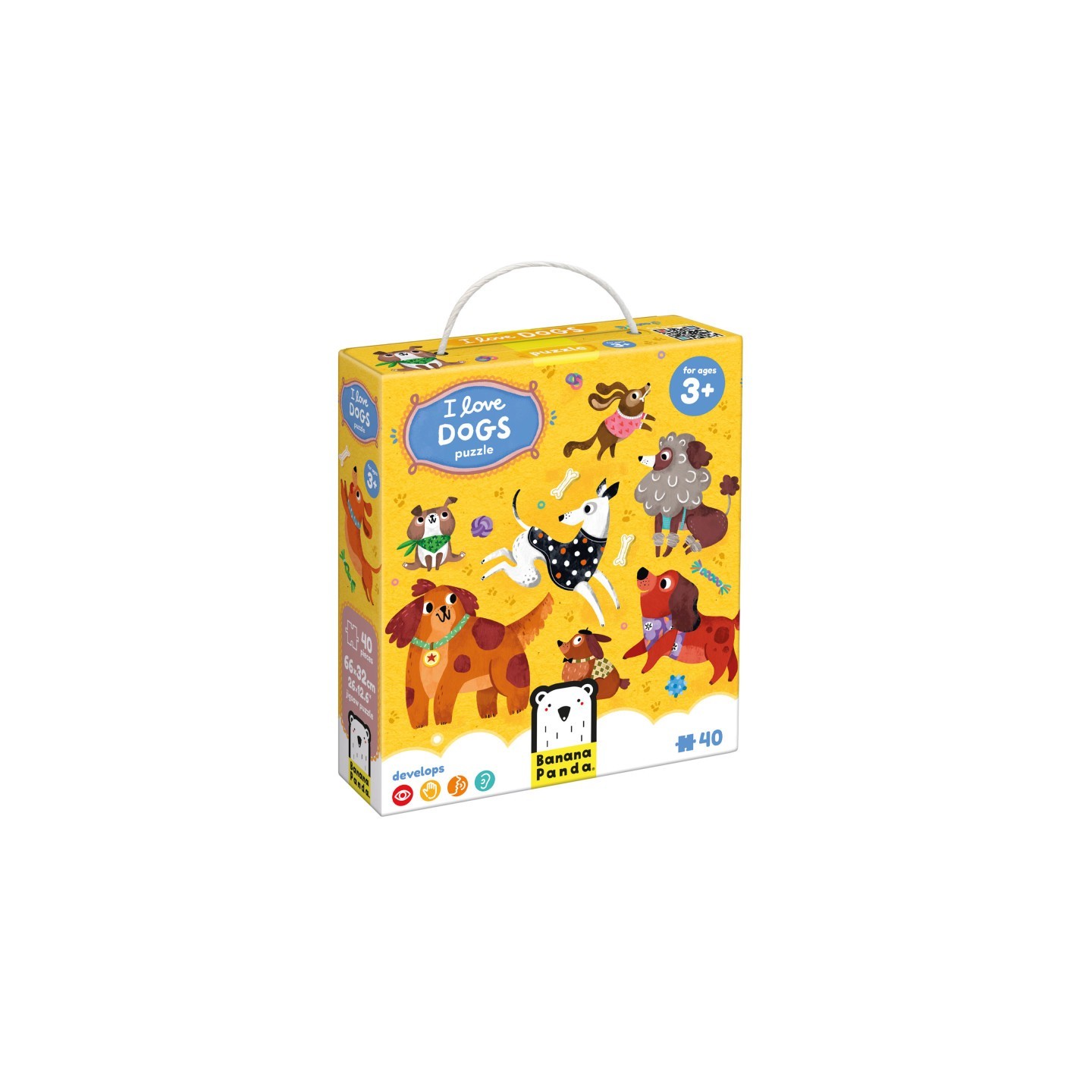 Banana Panda I love Dogs Puzzle, Ages 3+