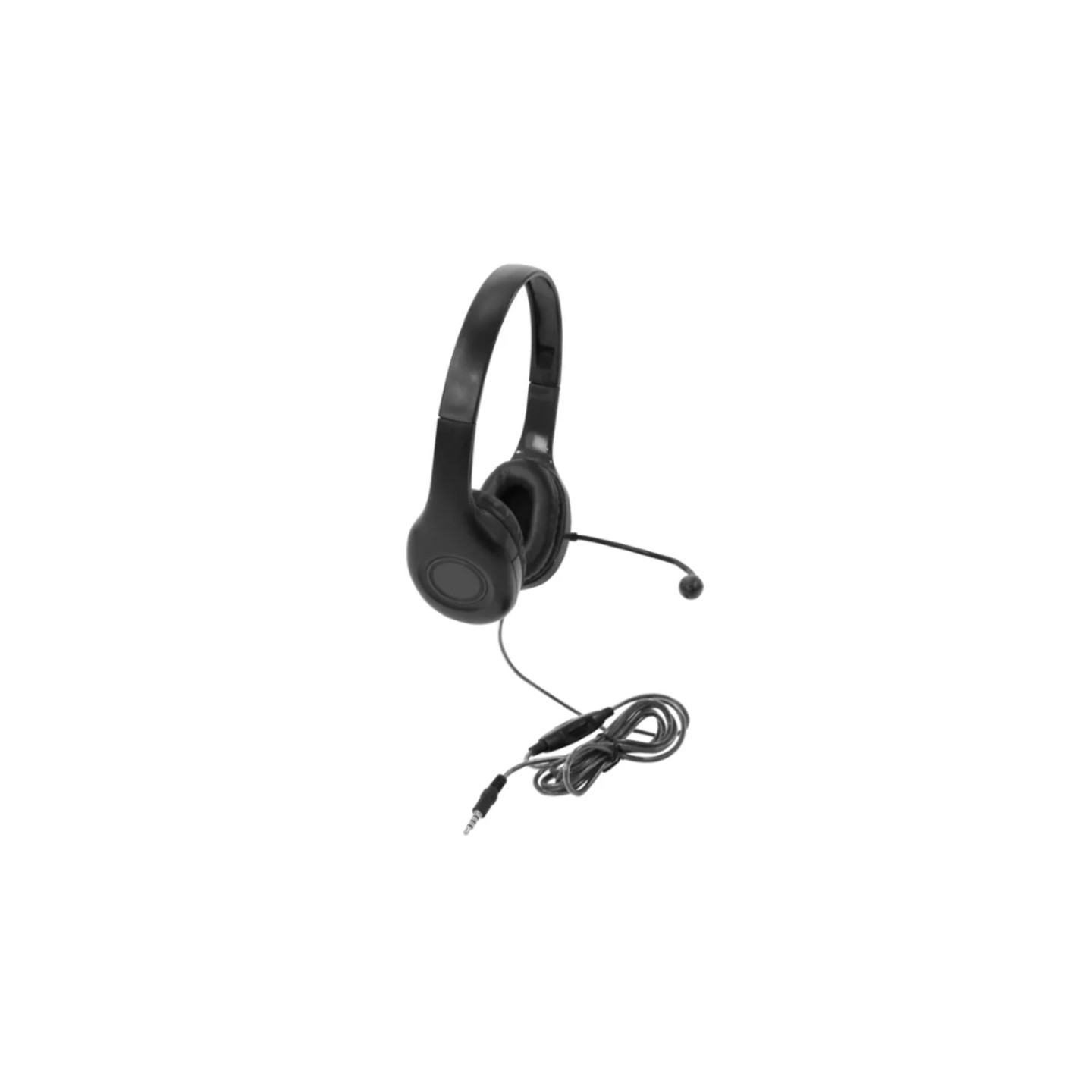 Califone On-Ear Headset with Gooseneck Microphone, 3.5mm, Black