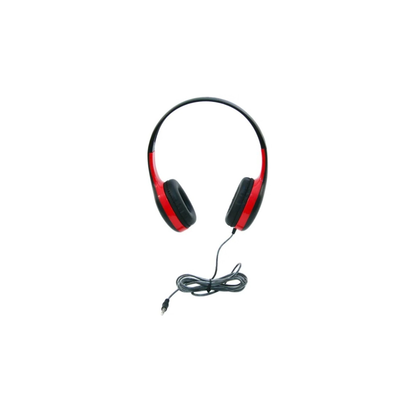 Califone On-Ear Headphones with 3.5mm Plug, Red & Black