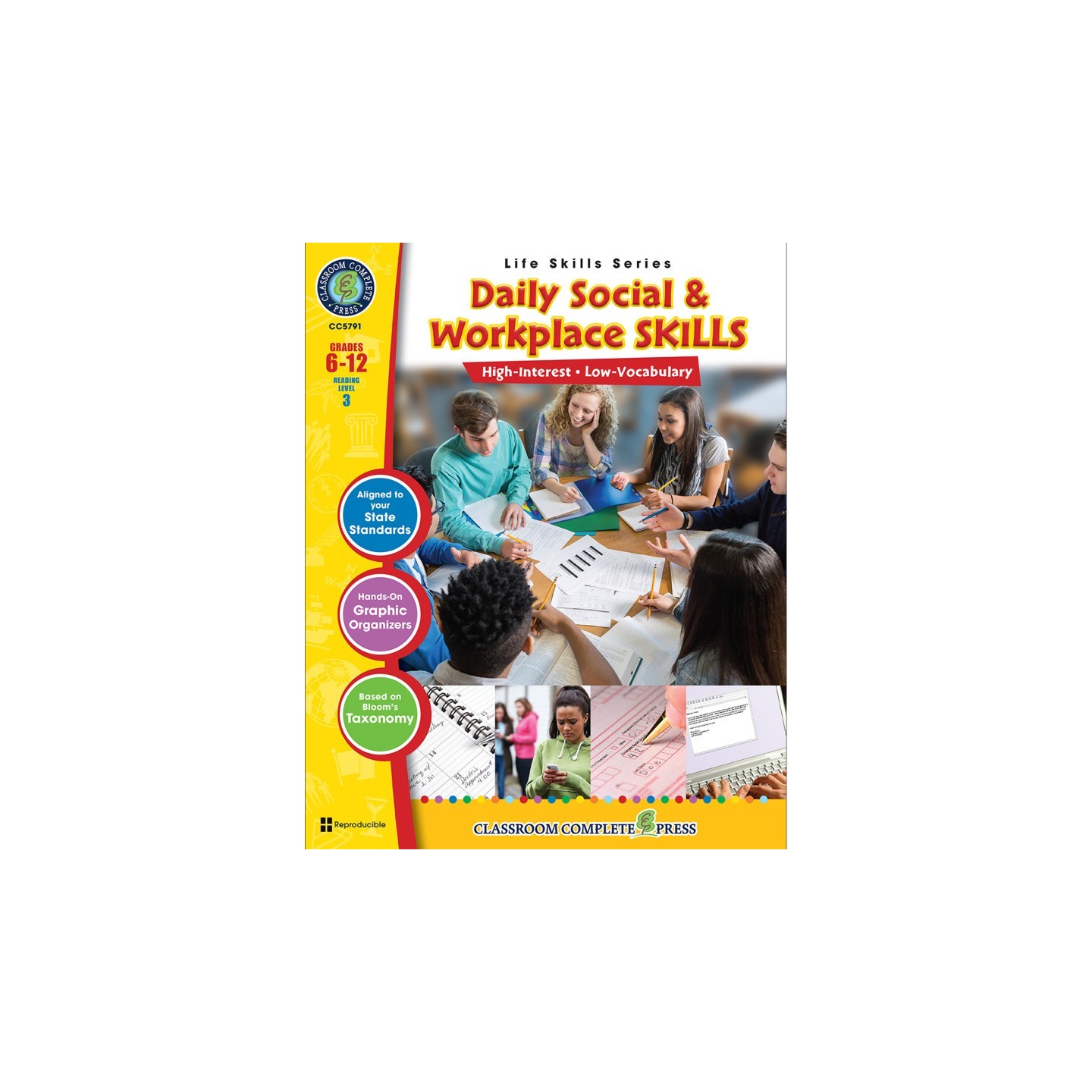 Classroom Complete Press Daily Social & Workplace Skills Book, Grade 6-12
