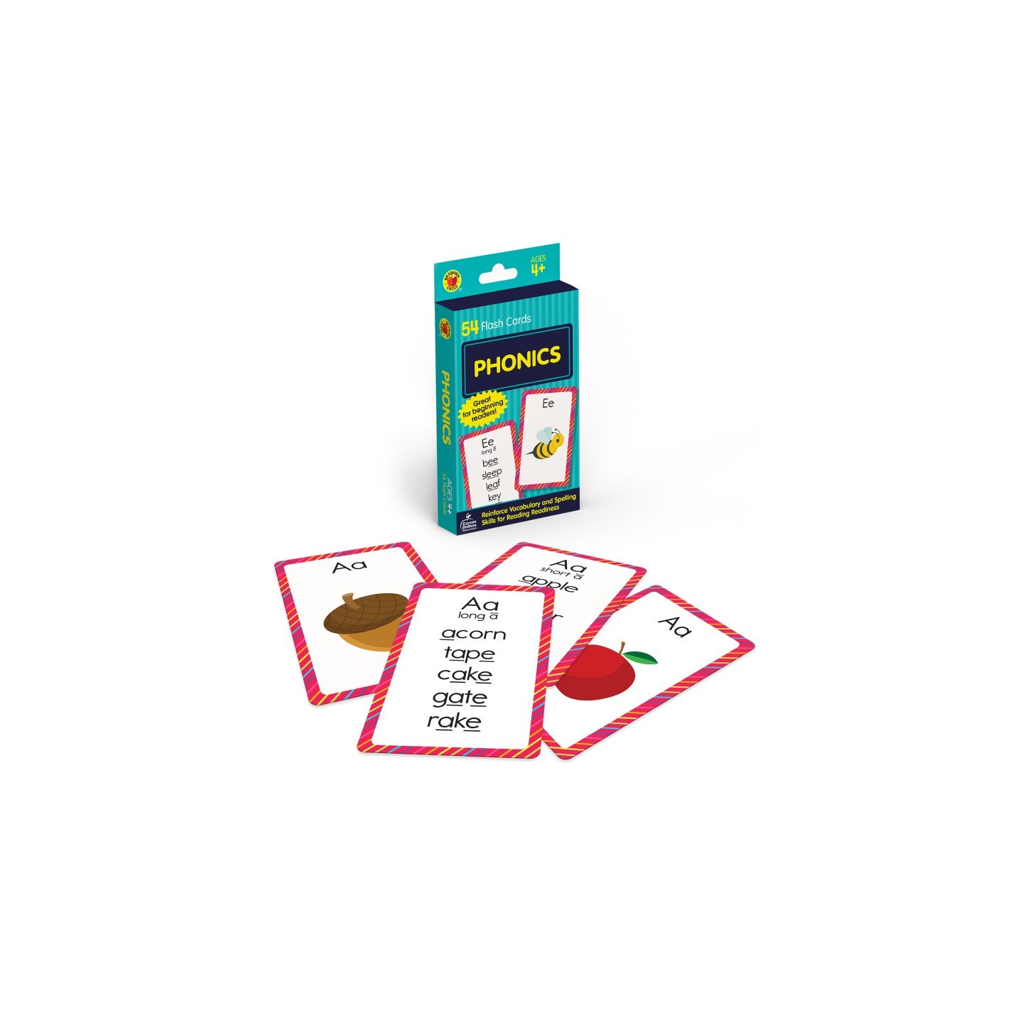 Brighter Child® Phonics Flash Cards, 54 Cards