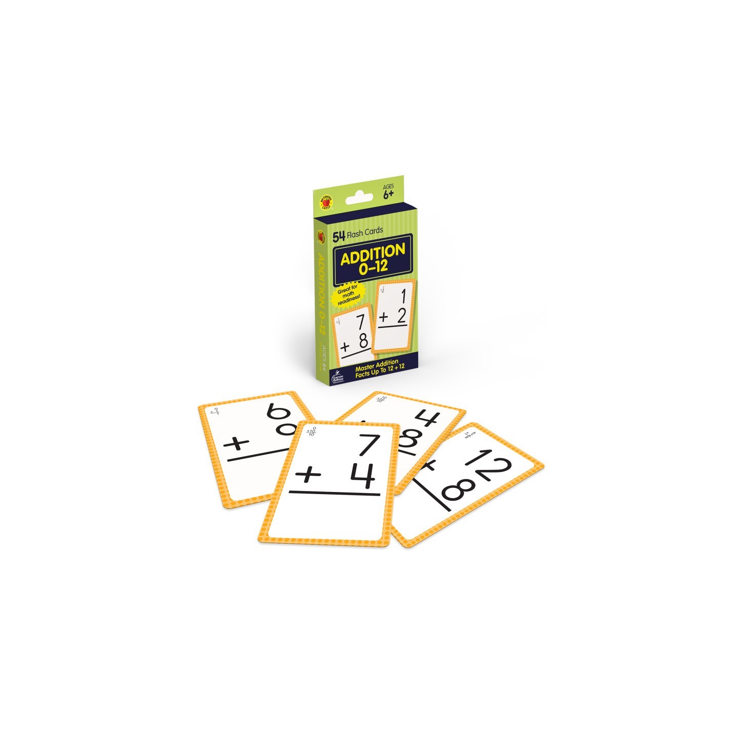 Brighter Child® Addition 0 to 12 Flash Cards, 54 Cards