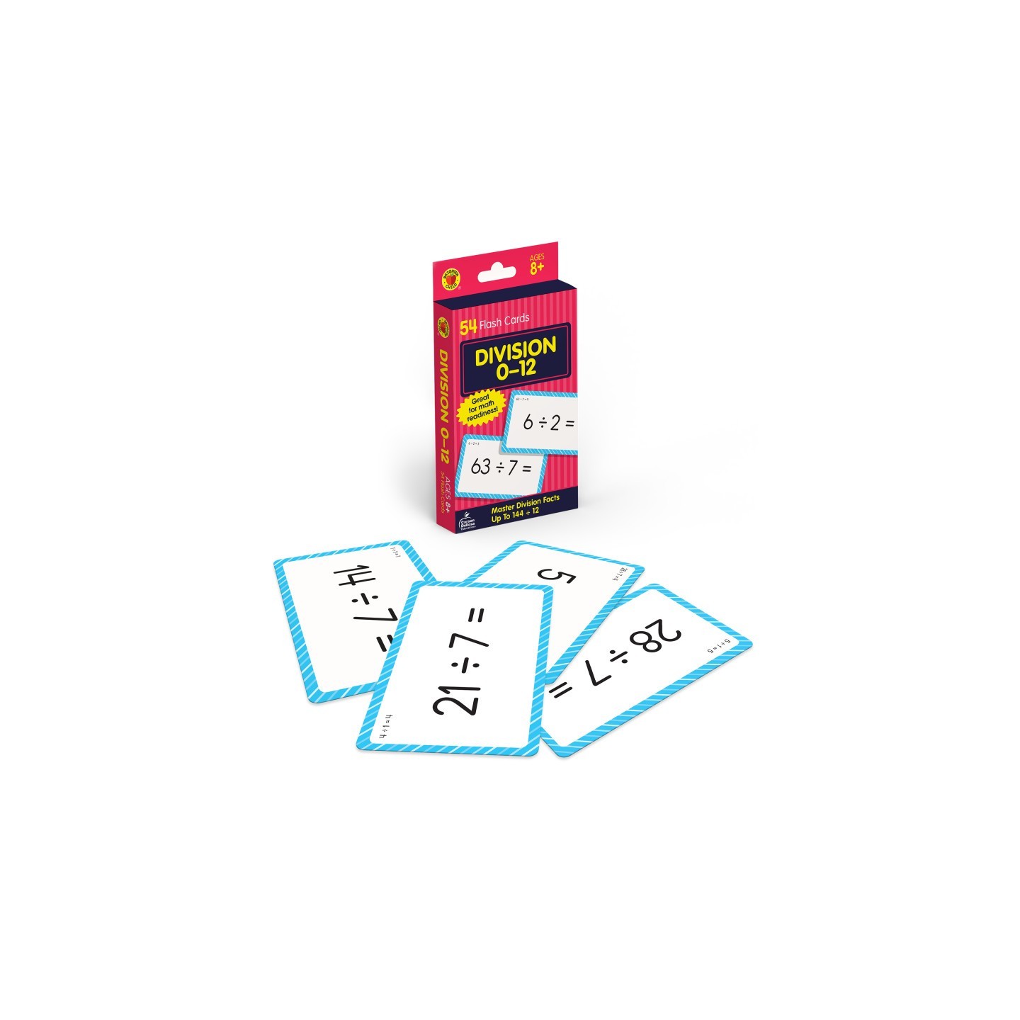 Brighter Child® Division 0 to 12 Flash Cards, 54 Cards