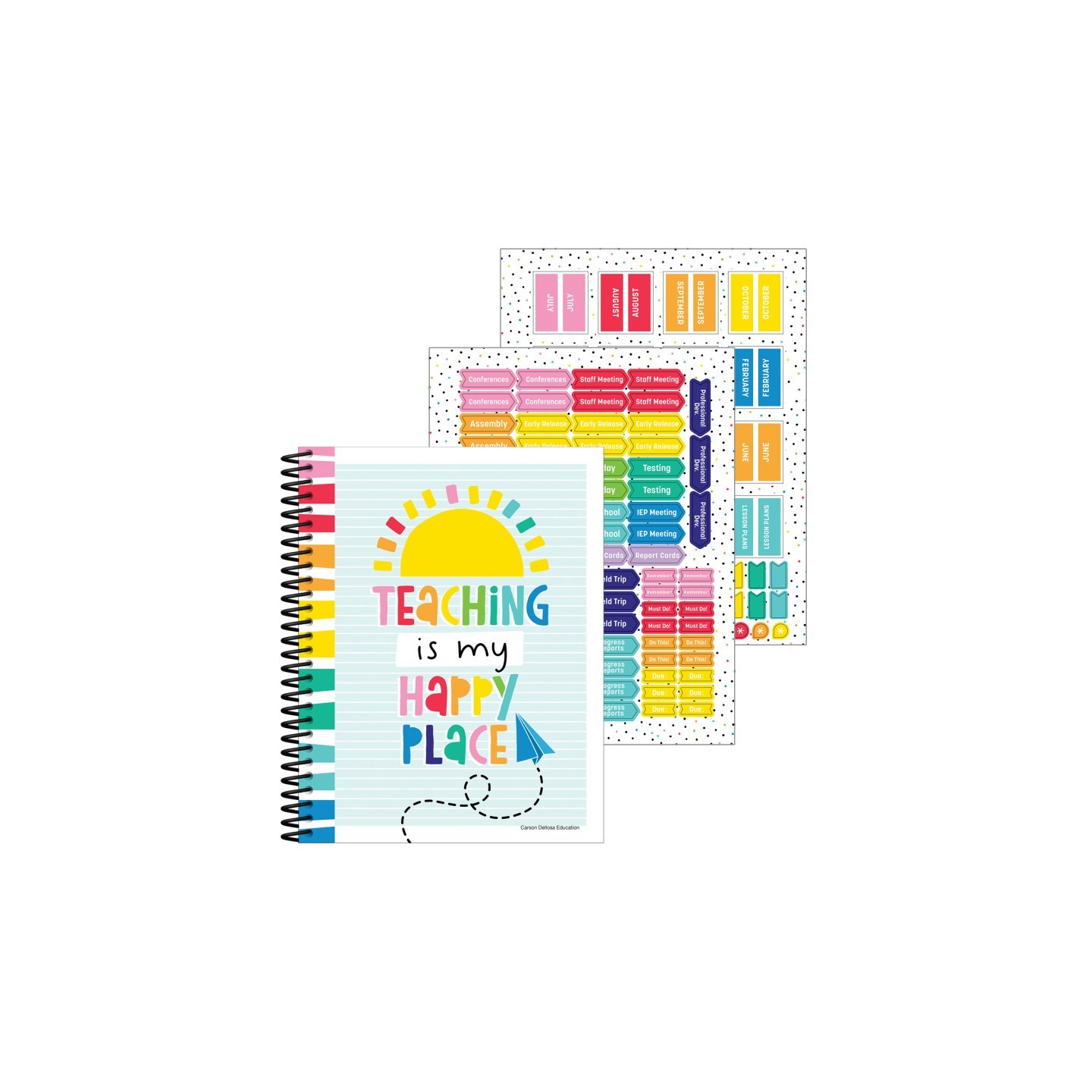 Carson Dellosa Education Happy Place Teacher Planner