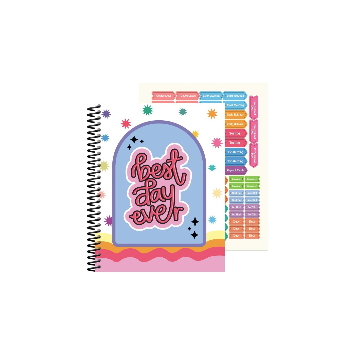 Carson Dellosa Education Retro Remix Teacher Planner