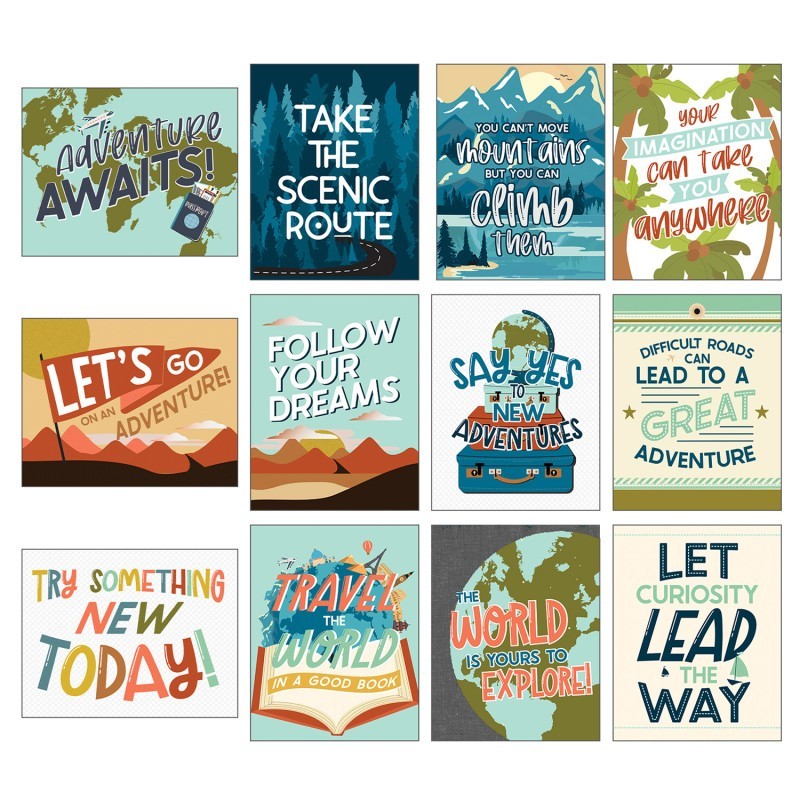 Carson Dellosa Education Mini Posters: Let's Explore Poster Set
