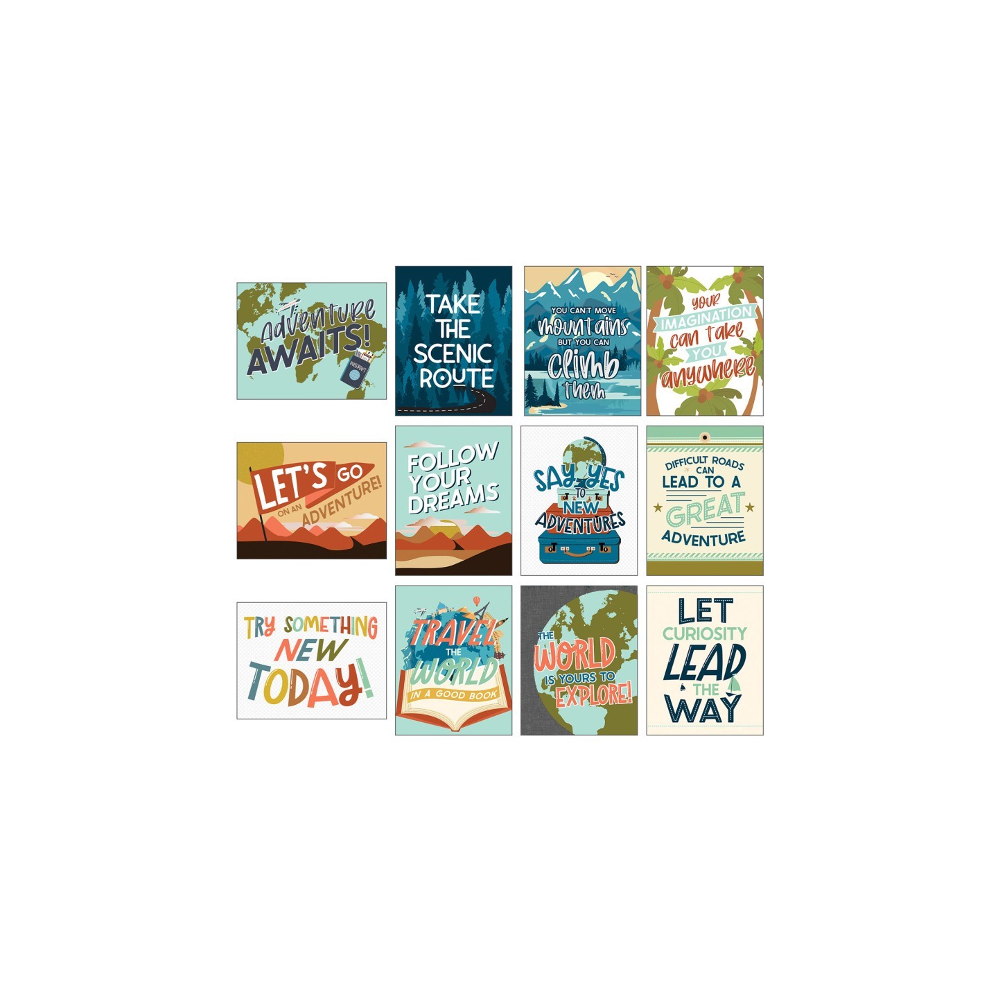 Carson Dellosa Education Mini Posters: Let's Explore Poster Set