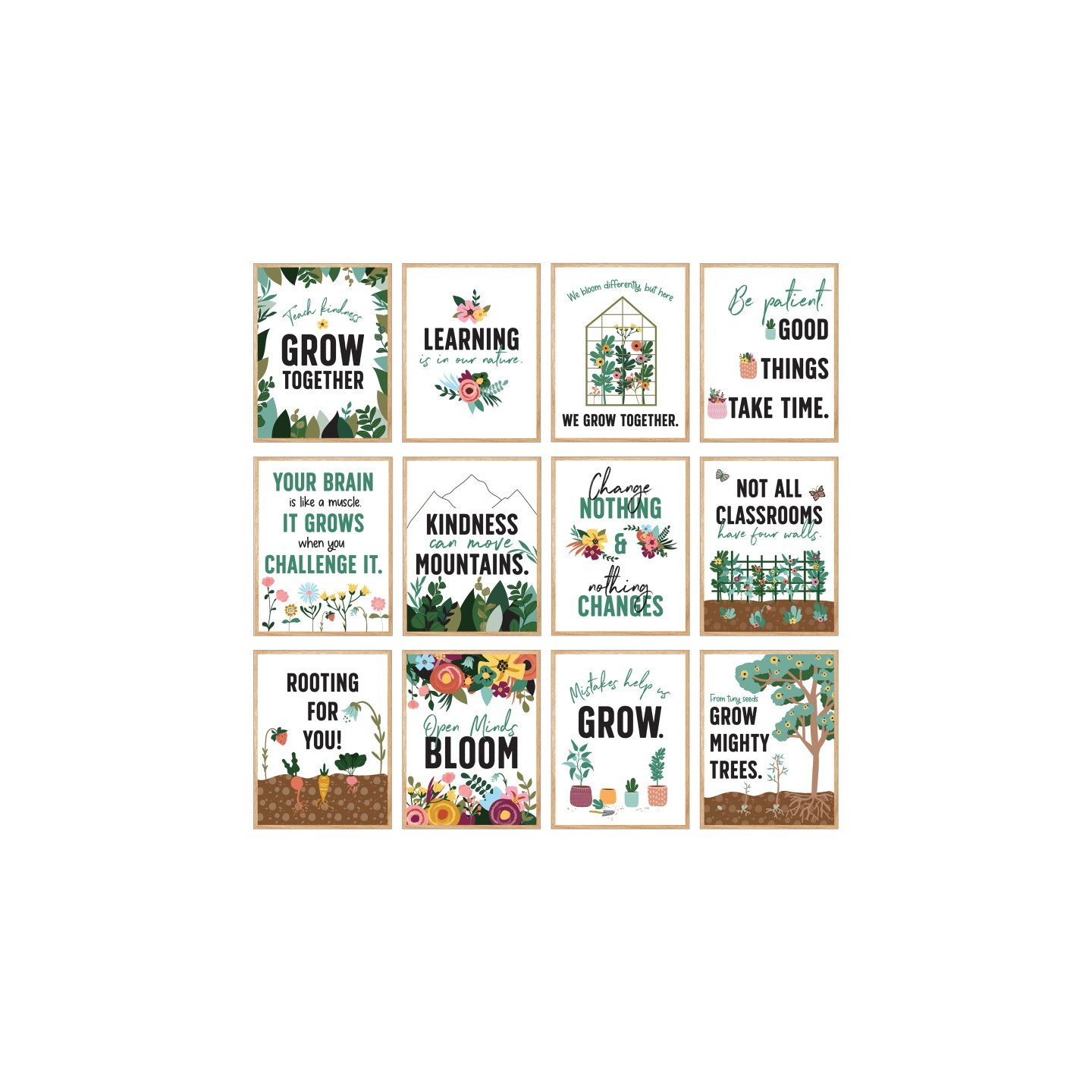 Carson Dellosa Education Mini Posters: Grow Together Poster Set