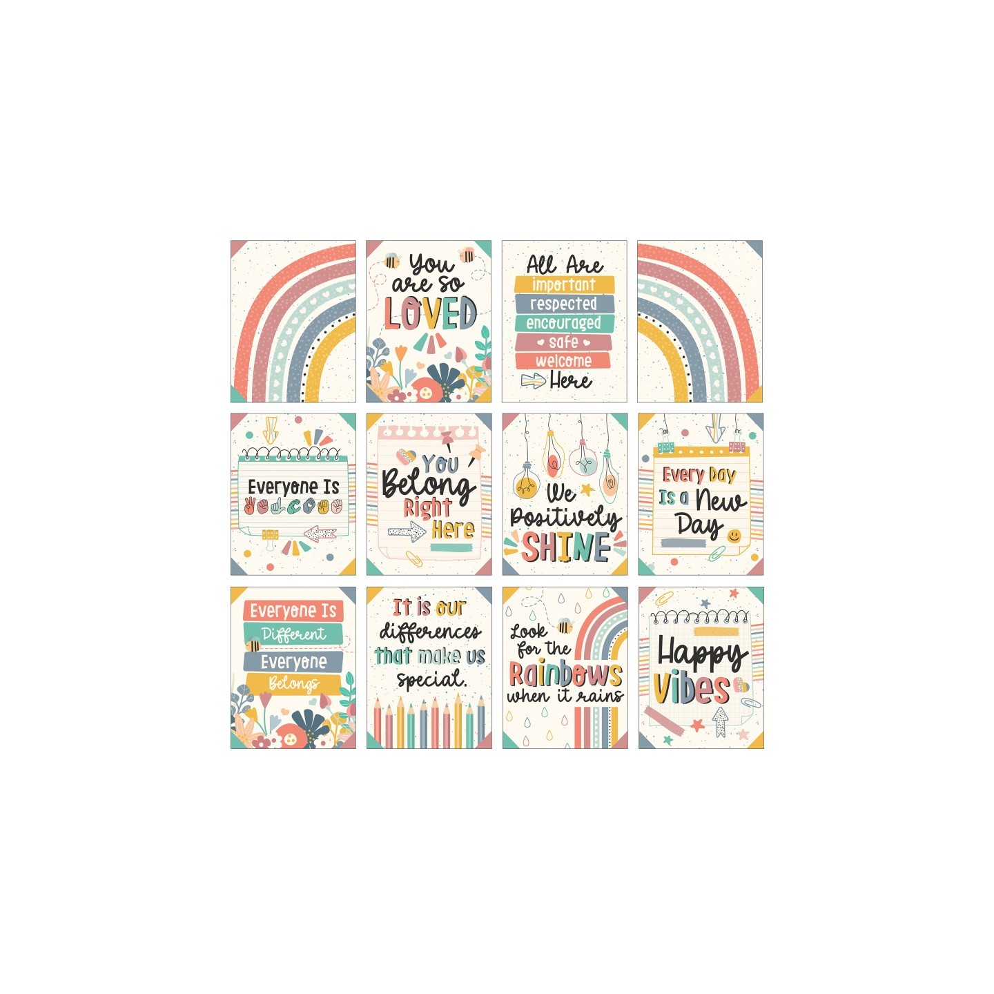 Carson Dellosa Education Mini Posters: We Belong Poster Set