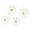 Carson Dellosa Education Happily Ever Elementary Retro Remix Daisies Dimensional Accents, Pack of 4