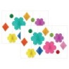 Carson Dellosa Education Happily Ever Elementary Retro Remix Flowers and Twinkles Dimensional Accents Per Set, 2 Sets