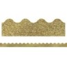 Carson Dellosa Education Sparkle + Shine Gold Glitter Scalloped Border, 39 Feet
