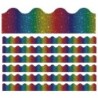 Carson Dellosa Education Sparkle + Shine Rainbow Foil Scalloped Border, 39 Feet Per Pack, 6 Packs