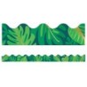 Carson Dellosa Education One World Tropical Leaves Scalloped Border, 39 Feet