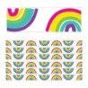 Carson Dellosa Education Kind Vibes Rainbows Straight Borders, 36 Feet Per Pack, 6 Packs
