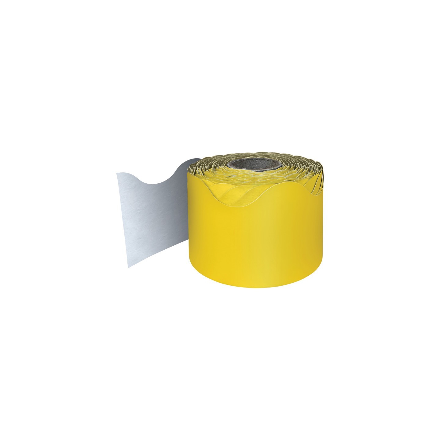 Carson Dellosa Education Yellow Rolled Scalloped Border, 65 Feet