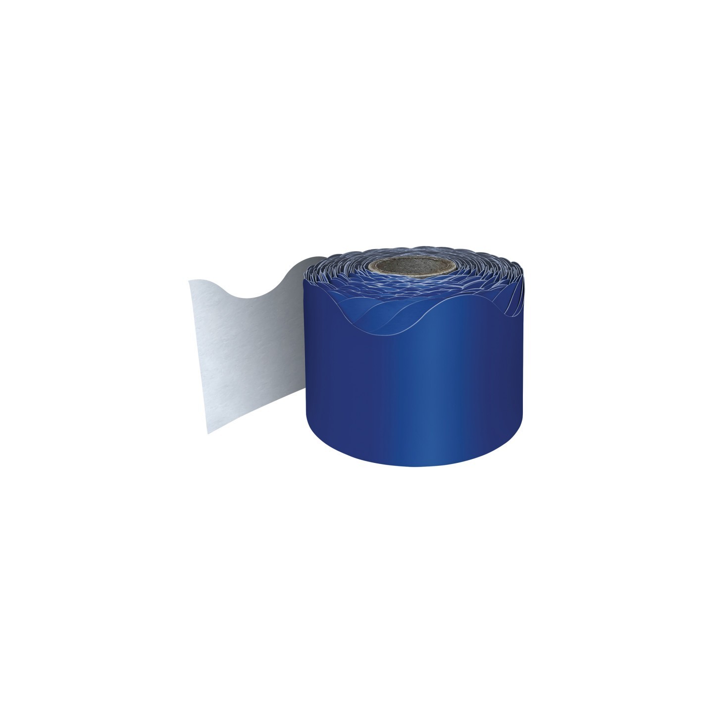 Carson Dellosa Education Navy Rolled Scalloped Border, 65 Feet