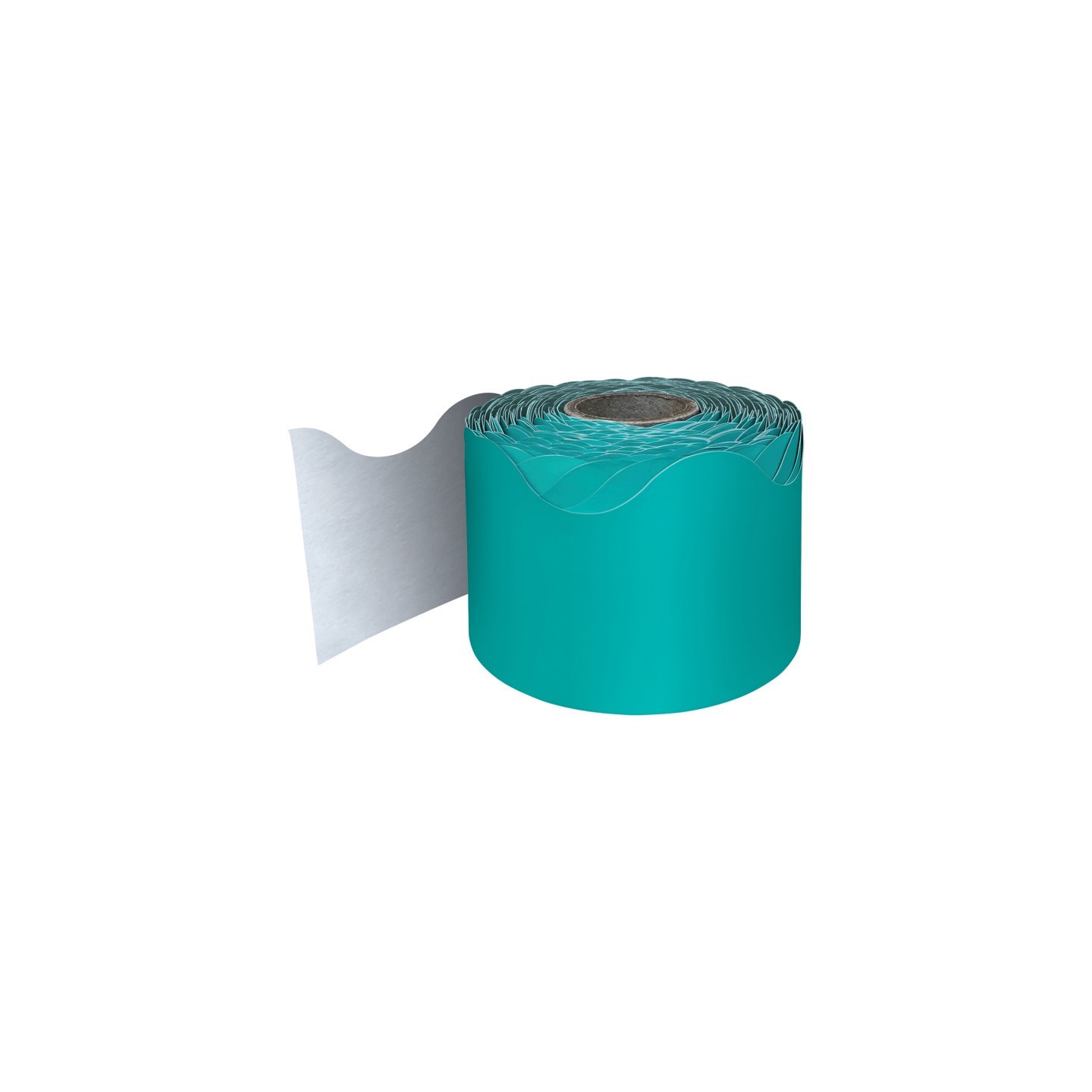 Carson Dellosa Education Teal Rolled Scalloped Border, 65 Feet