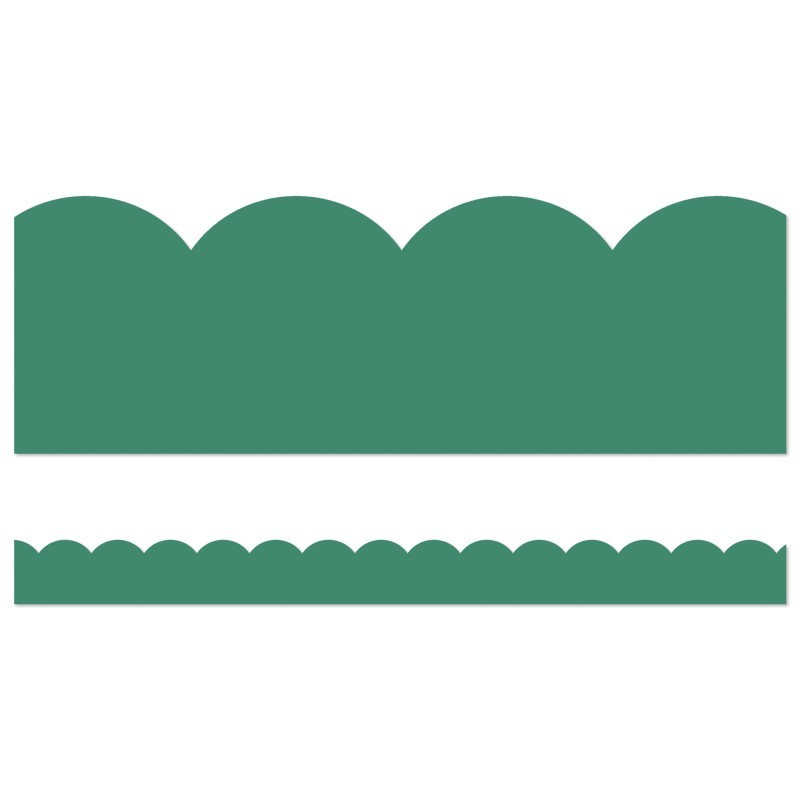Carson Dellosa Education Grow Together Jade Green Scalloped Borders, 39 Feet