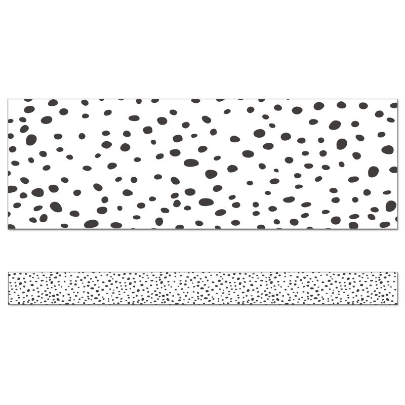 Carson Dellosa Education We Belong Black Dots Straight Borders, 36 Feet