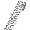 Carson Dellosa Education White with Black Leaves Rolled Scalloped Borders, 65 Feet