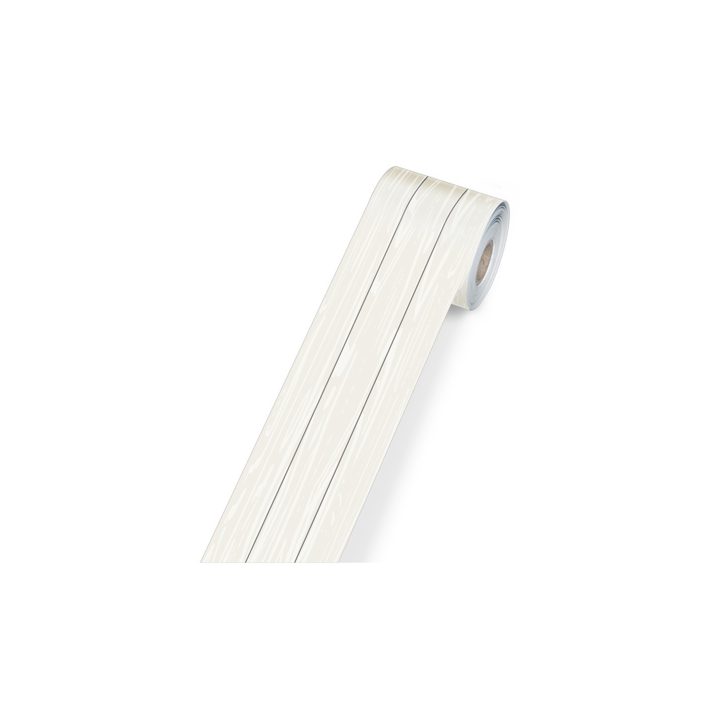 Carson Dellosa Education White Wood Grain Rolled Straight Borders, 65 Feet