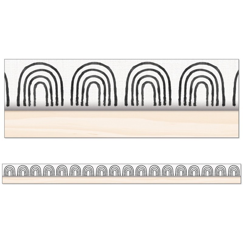 Happily Ever Elementary Creatively Inspired Rainbows Straight Borders, 36 Feet
