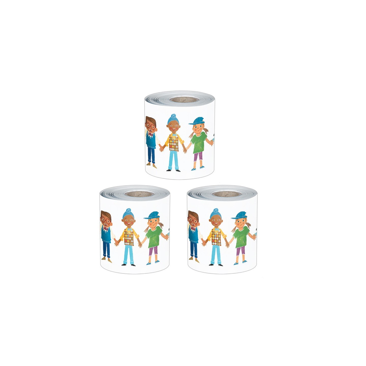 Carson Dellosa Education All Are Neighbors Rolled, 65 Feet Per Roll, Pack of 3