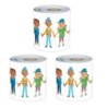Carson Dellosa Education All Are Neighbors Rolled, 65 Feet Per Roll, Pack of 3